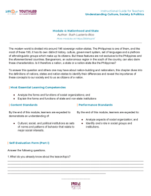 Instructional Guide for Teachers