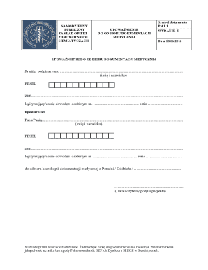 Medical Records Release Authorization