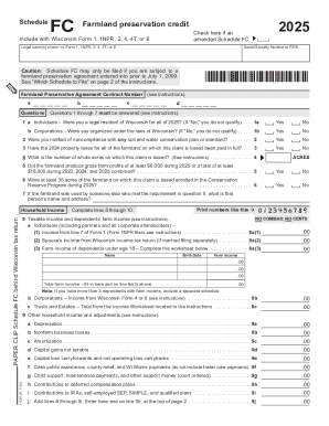 Wisconsin Farmland Preservation Credit Form
