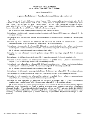 Tax Information and Declaration Forms