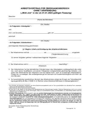 German Employment Contract Template