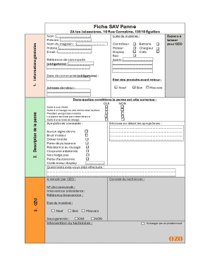 OZO Product Return Form