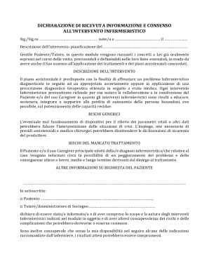 Informed Consent for Nursing Intervention