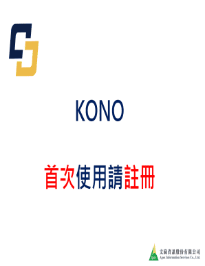 KONO Registration Form