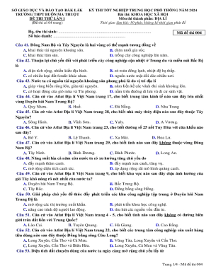 Vietnam Geography Exam Template