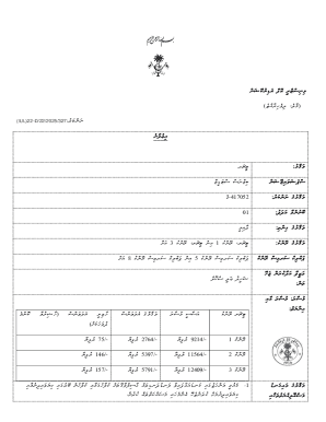 Maldives Business License Application Form