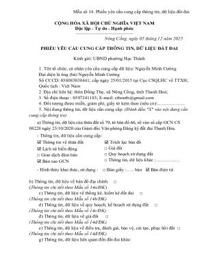 Land Information Request Form