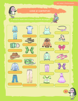 Clothing Vocabulary Exercise