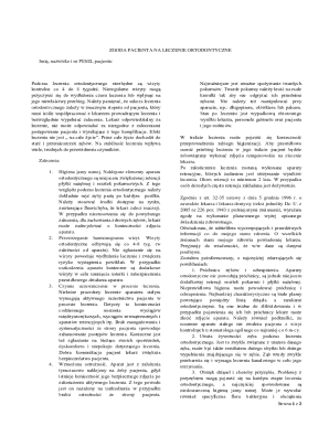 Orthodontic Treatment Consent Form