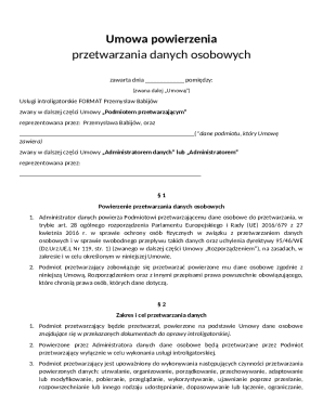 Data Processing Agreement