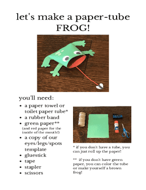 Frog Craft Template