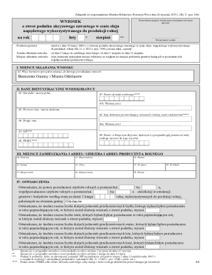 Poland Agricultural Excise Tax Refund Application