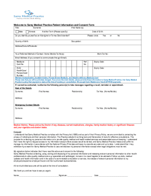 Patient Information and Consent Form