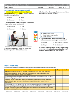 5th Grade IT and Software Learning Reinforcement Activity 2024