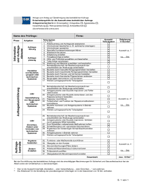 Betrieblicher Auftrag Genehmigungsantrag