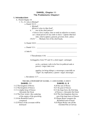 Bible Study Guide on Daniel Chapter 11