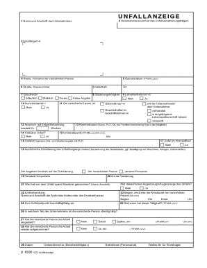 U N FA L L A N Z E I G E