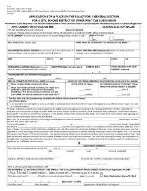 Texas Ballot Application Form 2-49
