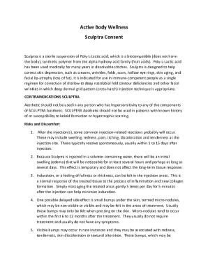Sculptra Consent Form