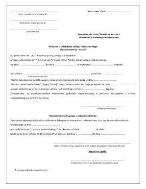 Parental Leave Request Form