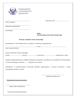 Polish Parental Leave Application Form
