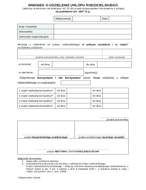 Parental Leave Request Form