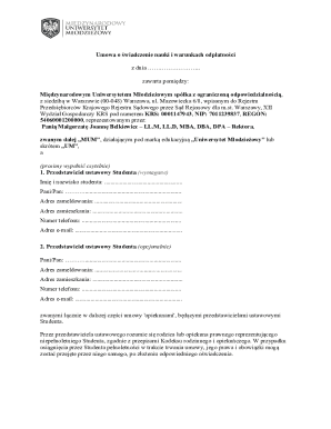 Tuition and Payment Agreement