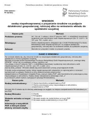 Polish Disability Rehabilitation Business Grant Application