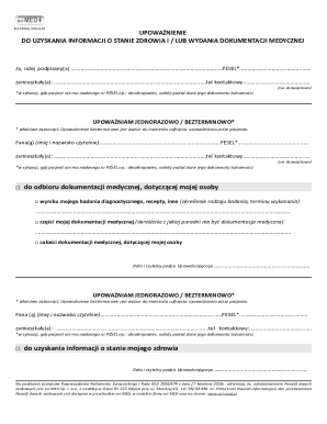 Medical Information Authorization Form