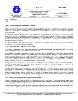 Consent Form for Kidney Scintigraphy