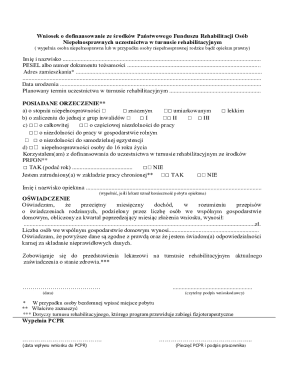 Poland Disability Rehabilitation Grant Application