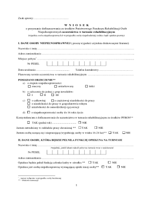 Poland Disability Rehabilitation Grant Application