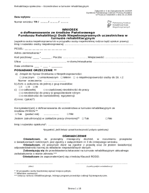 Rehabilitation Participation Application