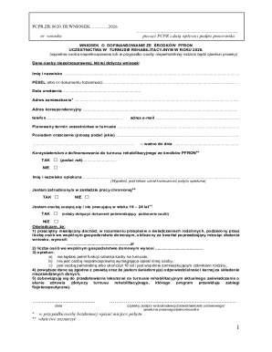 Poland Rehabilitation Turnus Funding Application