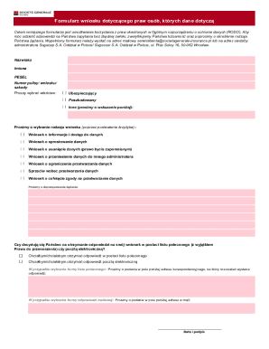 GDPR Data Subject Rights Request Form