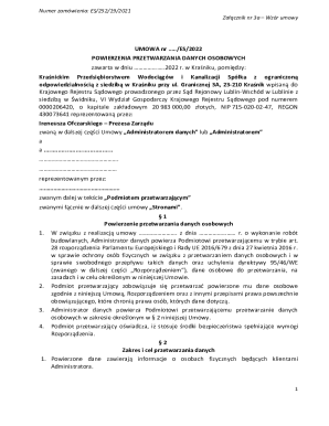 Data Processing Agreement Template