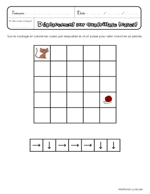 Quadrillage Déplacement Exercises