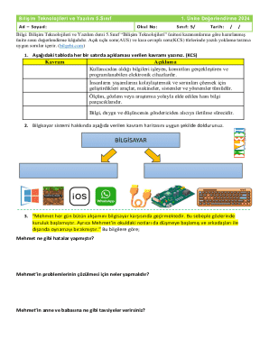 5th Grade IT and Software Unit Assessment