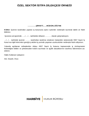 Resignation Letter for Private Sector