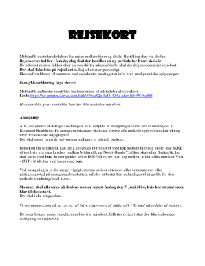 Midttrafik School Travel Card Application