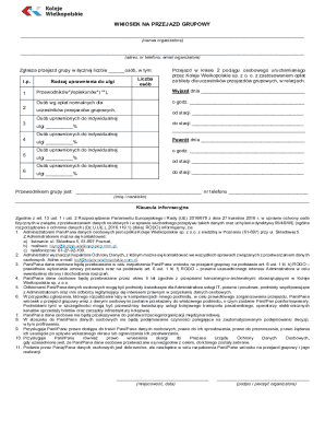 Group Travel Request Form