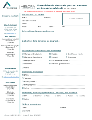 Medical Imaging Request Form