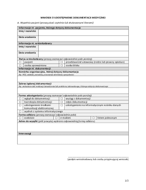 Medical Records Release Request Form