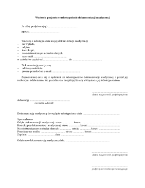 Patient Request for Medical Records