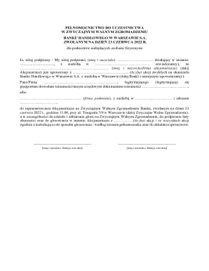 Proxy Form for Annual General Meeting