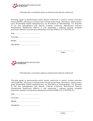 Poland COVID-19 Vaccination Consent Form