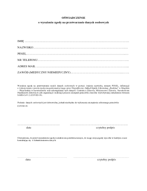 Consent Form for COVID-19 Vaccination