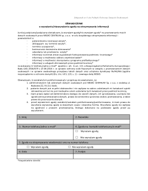 Consent Form for Data Processing