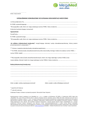 Medical Documentation Release Authorization