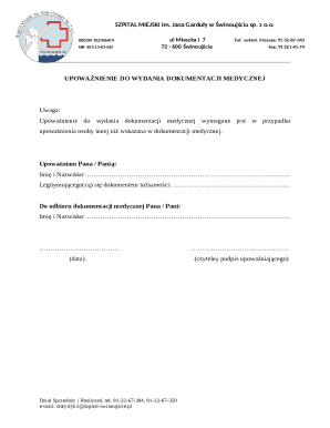 Medical Records Release Authorization